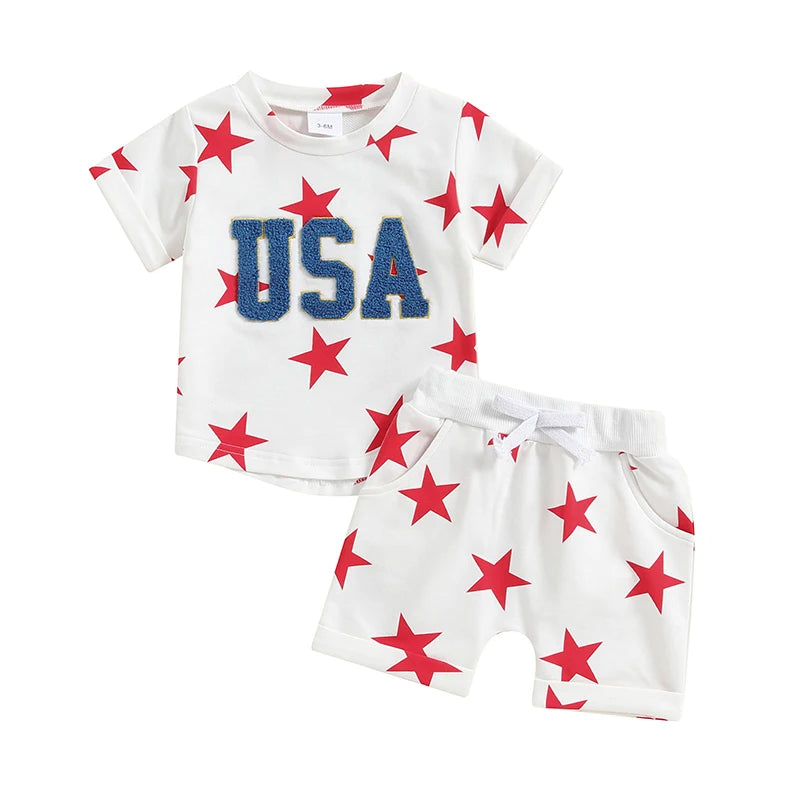 Star Spangled Toddler Boy outfit