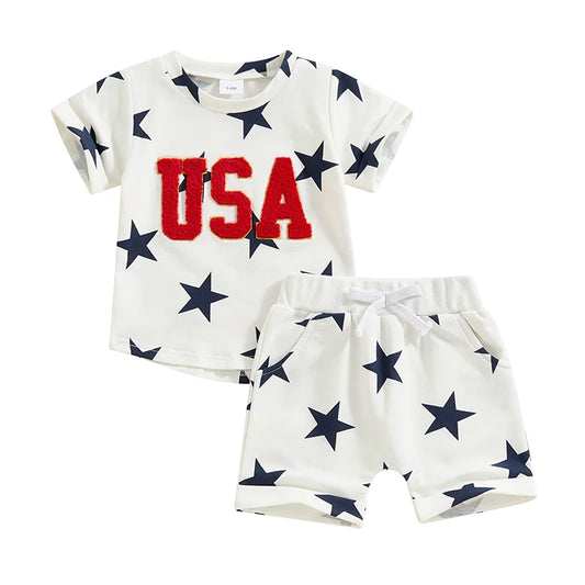 Star Spangled Toddler Boy outfit